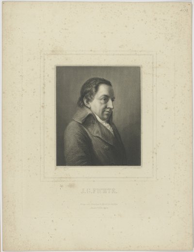 Portrét Johanna Gottlieba Fichteho 1762-1814. od Albrecht Fürchtegott Schultheiss