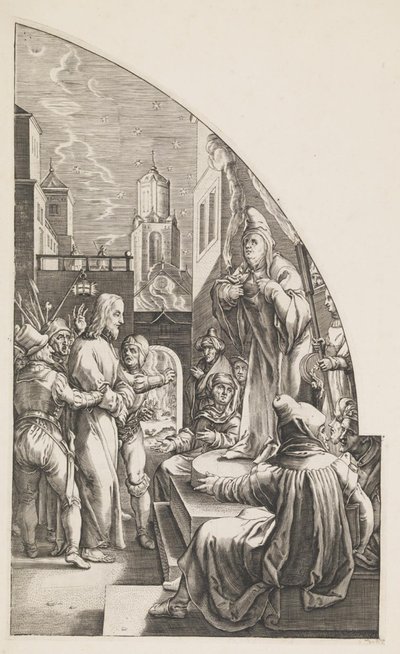 Kristus před Kaifášem od Albrecht von Horn