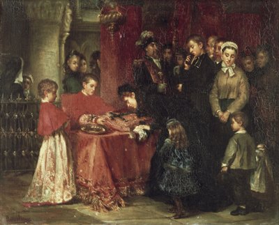 Klanění kříži (olej na plátně) od Alejandrina Aurora de Gessler de la Croix