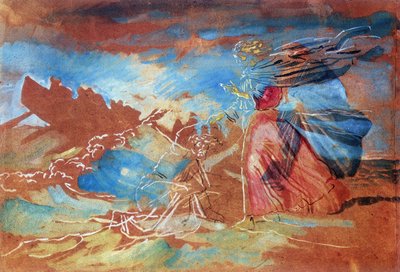 Kristus chodí po vodě“. Alexander Ivanov (c1840-1875) ruský umělec. Tretiakovská galerie, Moskva. od Aleksandr Andreevich Ivanov