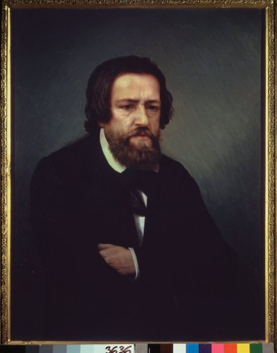 Portrét umělce Alexandra Ivanova (1806-1858). Obraz Sergeje Petroviče Postnikova (1825-1880), olej na plátně. Ruské umění 19. století. Státní Treťjakovská galerie, Moskva. od Aleksandr Andreevich Ivanov