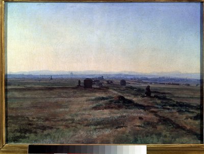 ""Pohled na Via Appia (Appian Way) při západu slunce"" Malba Alexandra Ivanova (1806-1858) 1845 Státní Treťjakovská galerie, Moskva od Aleksandr Andreevich Ivanov
