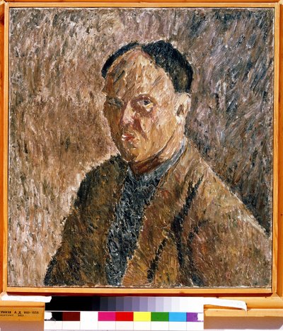 "Autoportrait"" Peinture de Alexander Davidovich Drevin (1889-1938) 1923 State Tretyakov Gallery, Moscou od Aleksandr Davidovic Drevin