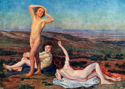Chlapci se vyhřívají na slunci, polovina 19. století, 1939. od Aleksandr Ivanov