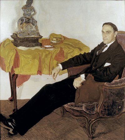 Portrét Michaila Ivanoviče Těreščenka 1886-1956, 1911-1914 od Aleksandr Jakovlevic Golovin