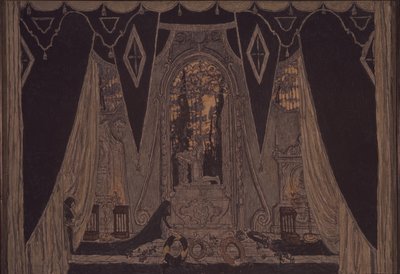 Scénografie ke hře Don Juan od J.-B. Molliére, 1910 od Aleksandr Jakovlevic Golovin