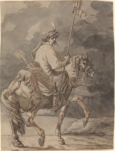 Polský jezdec od Aleksandr Osipovich Orlovskii