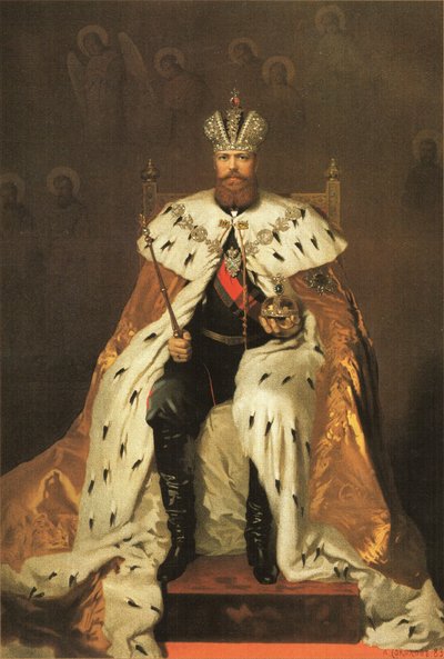 Portrét Alexandra III. Ruska (1845-1894) od Aleksandr Petrovic Sokolov