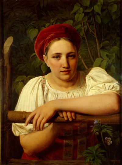 Rolnická dívka z Tverské oblasti, 1840 od Aleksei Gavrilovich Venetsianov