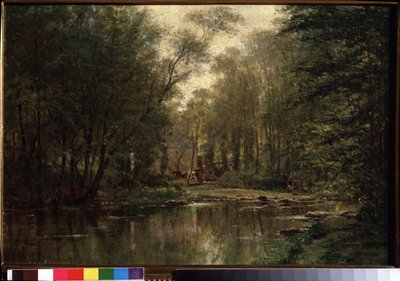 ""Krajina La Veules (nebo Veulles) v Normandii"" Obraz Alexeje Petroviče Bogolyubova (Bogoliubov nebo Bogolioubov) (1824-1896) 1871 Státní Treťjakovská galerie, Moskva od Aleksei Petrovich Bogolyubov