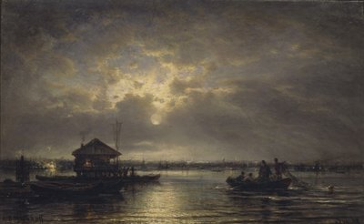 Letní noc na Něvě, 1875 od Aleksei Petrovich Bogolyubov