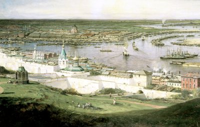 „Pohled na Nižnij Novgorod“, 1878. od Aleksey Bogolyubov