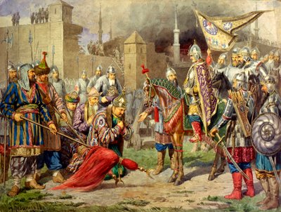 „Car Ivan IV dobývá Kazaň v roce 1552“, 1880 od Aleksey Kivshenko