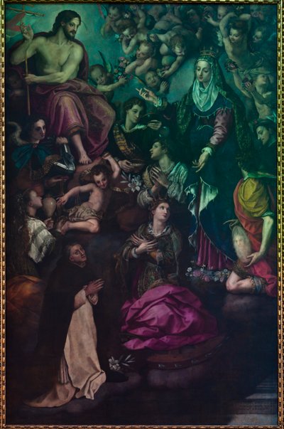 Vidění svaté Hyacinty od Alessandro Allori