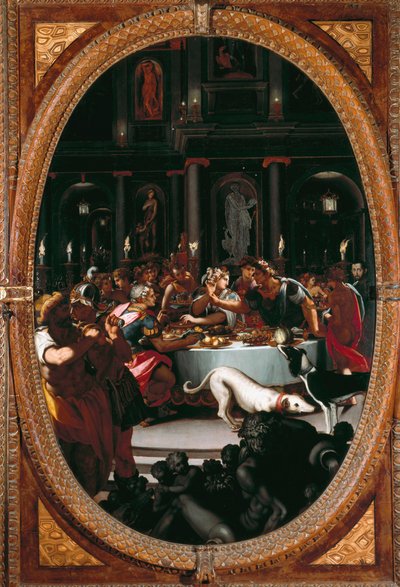Banket Kleopatry (obraz od Alessandro Allori
