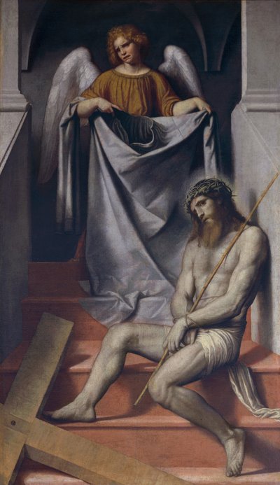Umučení Krista a anděla od Alessandro Bonvicino Moretto