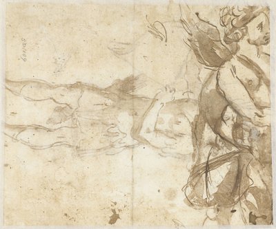 Stojící Amor s lukem od Alessandro Casolani (attributed to)