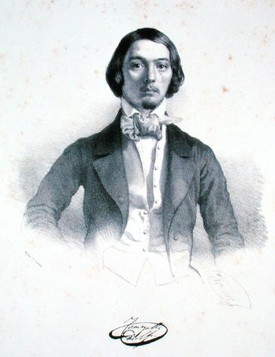 Adolfo Fumagalli (1828-56) (litho) od Alessandro Focosi