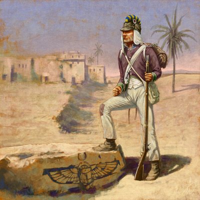 Fušer 88. francouzské demi-brigády během egyptského tažení od Alessandro Lonati
