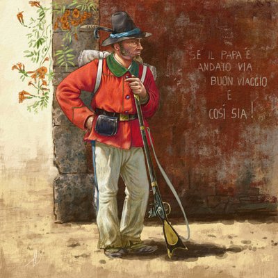 Garibaldův dobrovolník Římské republiky od Alessandro Lonati
