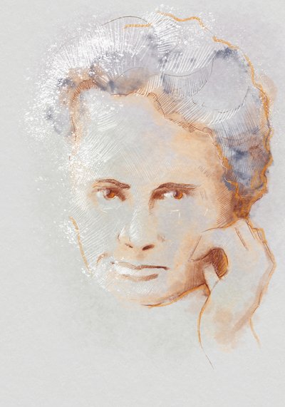 Marie Sklodowska Curie, 2023 (ilustrace) od Alessandro Lonati