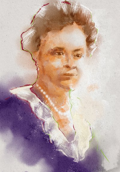 Portrét Farmakolog Gertrudy. Elion, 2023 (ilustrace) od Alessandro Lonati