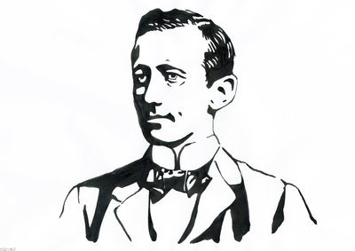 Guglielmo Marconin (1874-1937), italialaisen fyysikon, lennättimen keksijän muotokuva od Alessandro Lonati