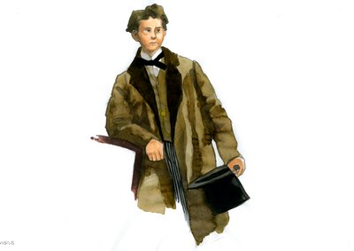 Portrét Ludvíka II de Baviere (Ludwig Otto Friedrich Wilhelm von Wittelsbach od Alessandro Lonati
