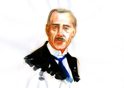 Ranskalaisen fyysikon Maurice de Broglien (1875-1960) muotokuva (ranskalainen fyysikko Maurice de Broglie) od Alessandro Lonati