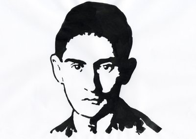 Portrét pražského spisovatele Franze Kafky (1883-1924) (Portrét německy píšícího spisovatele románů Franze Kafky) od Alessandro Lonati