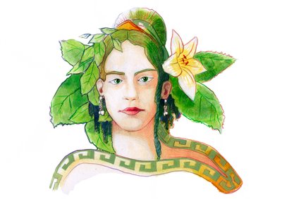 Znázornění božské matky bohyně Gaia (řecká mytologie: Gaia nebo Gaea zosobnění Země) od Alessandro Lonati