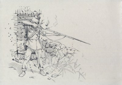 Toinen imperiumi (1852-1870): jalkaväki ampui, Itävallan armeijan sotilas, Itävalta-Unkari (Itävalta-Unkari) od Alessandro Lonati