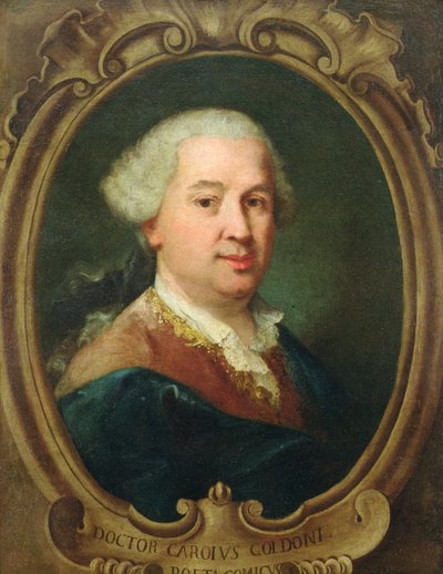 Portrét Carla Goldoniho (1707-93) od Alessandro Longhi