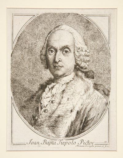 Portrét G.B. Tiepolo od Alessandro Longhi