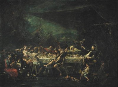 Bohémská svatební hostina, c.1730-35 od Alessandro Magnasco