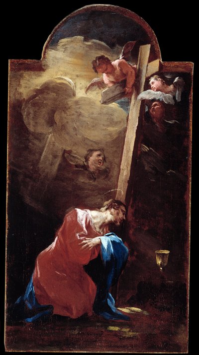 Ježíš v zahradě Obraz od Alessandra Magnasca dit il Lissandrino (1667-1749) Genes 18. století, Musei di Strada Nuova (dříve Palazzo Bianco) od Alessandro Magnasco