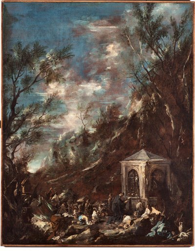 Pouť (pouť) obraz od Alessandra Magnasca dit il Lissandrino (1667-1749) od Alessandro Magnasco