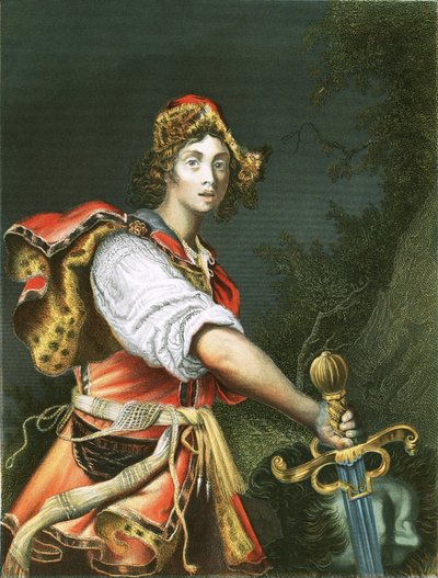 David s hlavou Goliáše od Alessandro Turchi