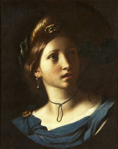 Portrét mladé ženy, cca 1620 (olej na plátně) od Alessandro Turchi