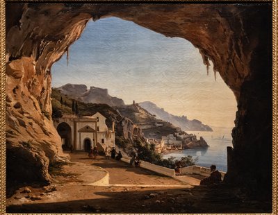 Jeskyně Kapičinů v Amalfi, kolem roku 1850 (olej na plátně) od Alessandro la Volpe
