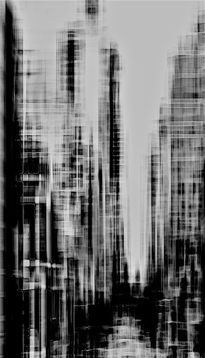 City, 2020 (kombinovaná média) od Alex Caminker