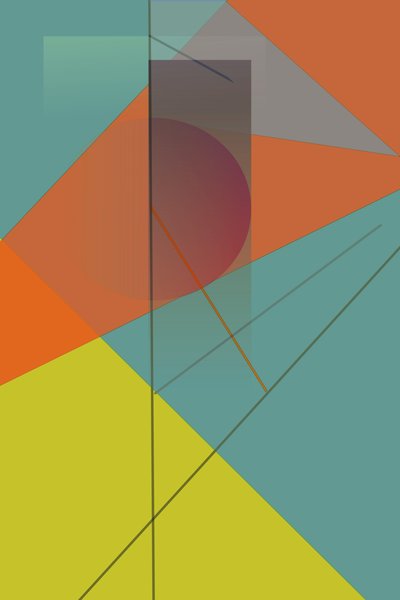 Čas, 2016, (digitální, gradient) od Alex Caminker