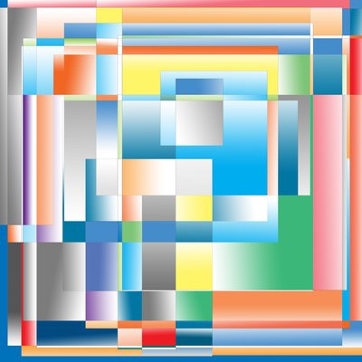 vzduch, 2019, (gradient) od Alex Caminker