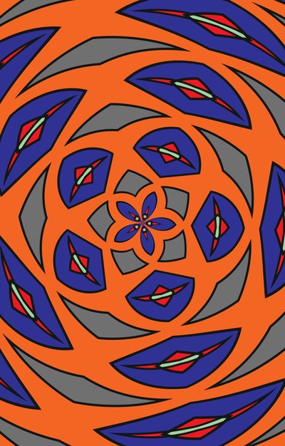 arabeska #27,2019,(kombinovaná média) od Alex Caminker