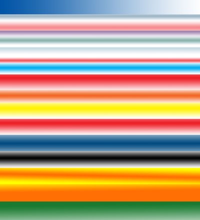 různá výška a barva, 2017, (gradient) od Alex Caminker