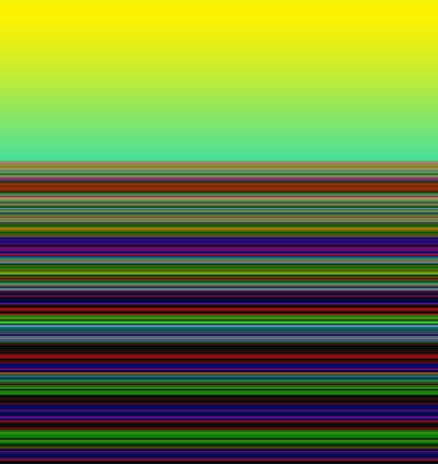 pole ráno, 2019, (gradient) od Alex Caminker