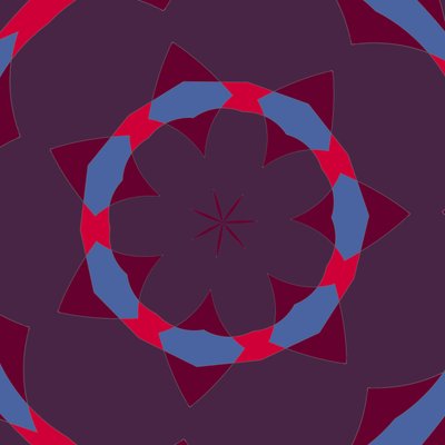ornament #24,2019,(kombinovaná technika) od Alex Caminker