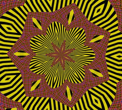 ornament #31,2019,(kombinovaná média) od Alex Caminker