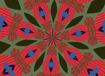 ornament #41,2019,(kombinovaná technika) od Alex Caminker