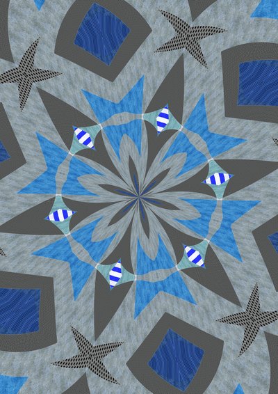 ornament #60,2019,(kombinovaná technika) od Alex Caminker